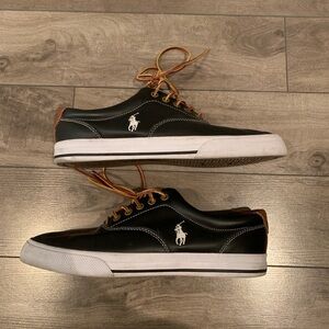 POLO RALPH LAUREN LEATHER SNEAKERS - 10